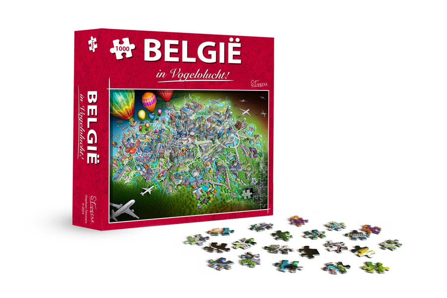 Puzzel Belgie in Vogelvlucht - afbeelding 1