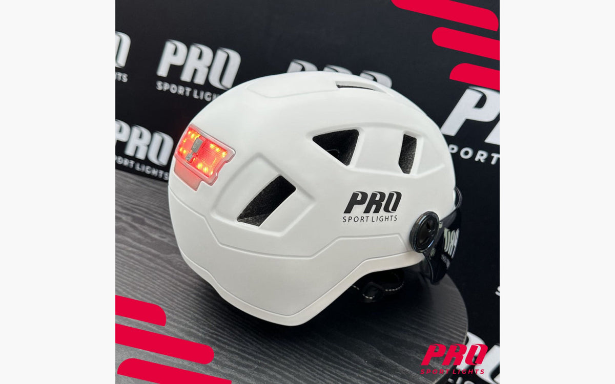 Fietshelm met vizier en oorwarmers - Pro Sport Lights - afbeelding 9