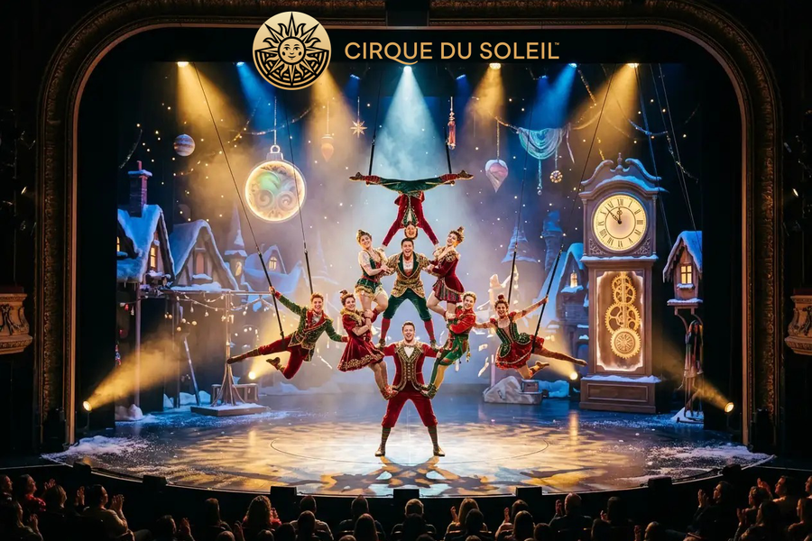 Cirque du Soleil kerstshow arrangement - afbeelding 1
