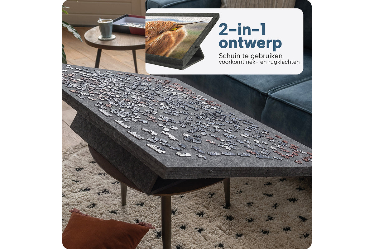Puzzelbord Ergonomisch Ultra-Lichtgewicht Vilt met 4 lades - 1000 stuks - afbeelding 6